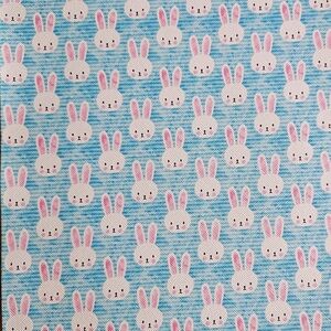 Cute Bunny Pattern Faux Leather